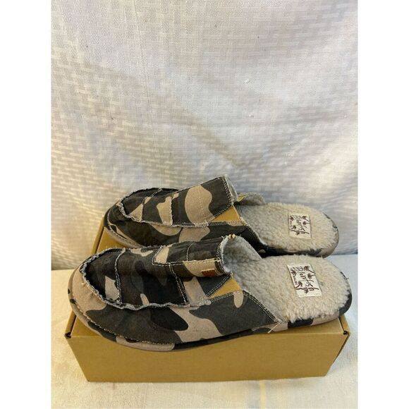 Blowfish mules fur-lined camo shoes 8-9.5 shoes - Picture 1 of 4
